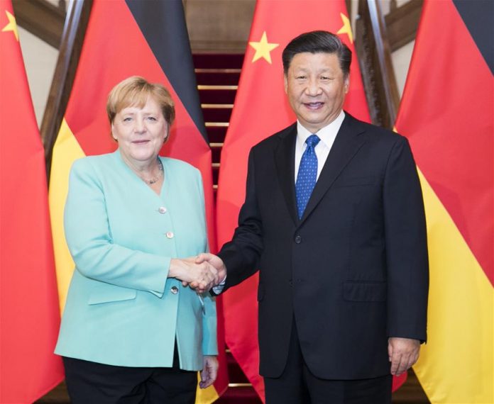 Xi Jinping and Merkel