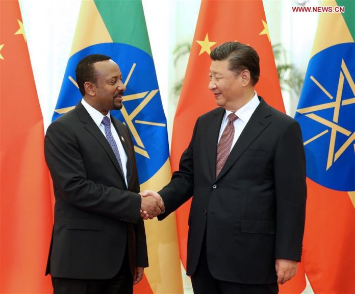 President Xi and Ethiopian PM Abiy Ahmed