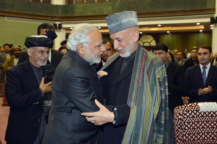 PM Modi Hamid Karzai Ashraf Ghani