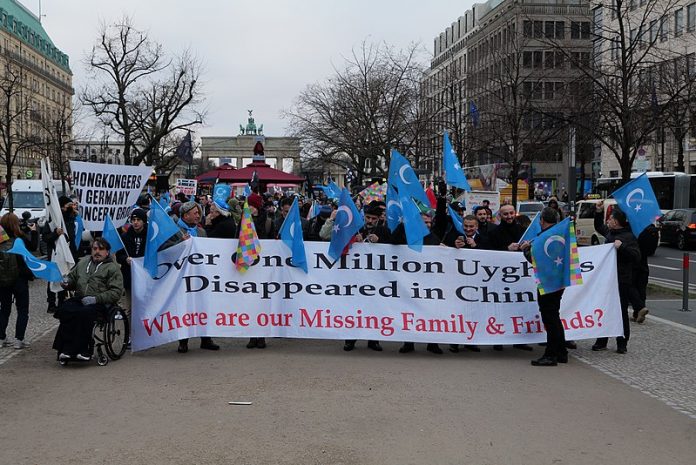 Demonstration for the rights of the Uyghurs