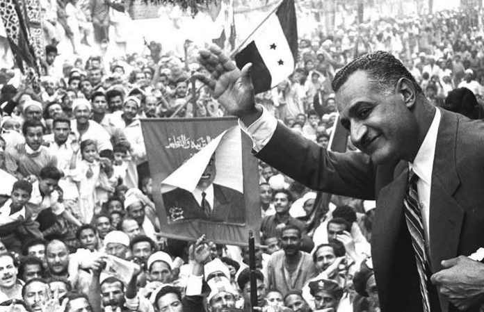 Nasser in Mansoura 1960