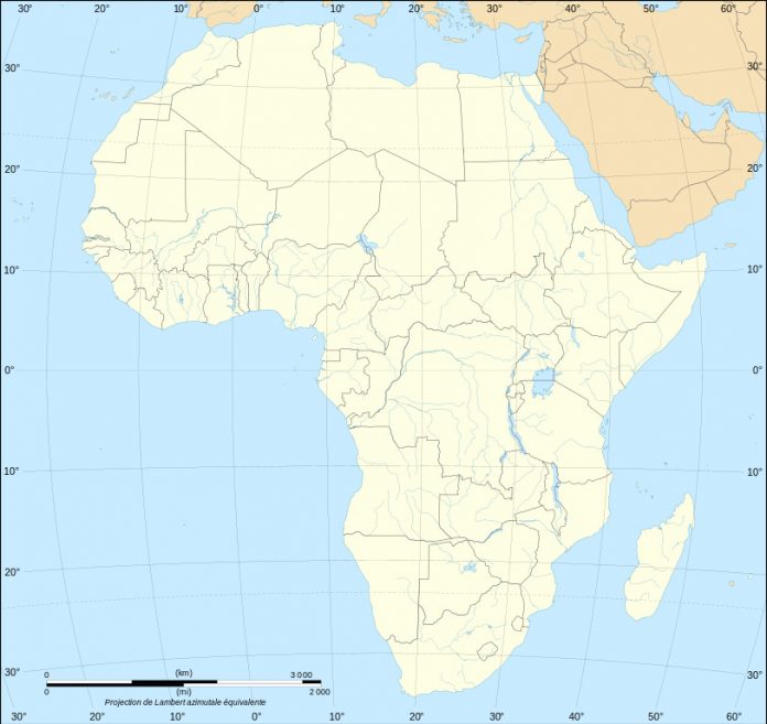 813px Africa map political