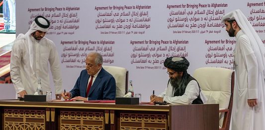 Secretary Pompeo Participates in a Signing Ceremony in Doha